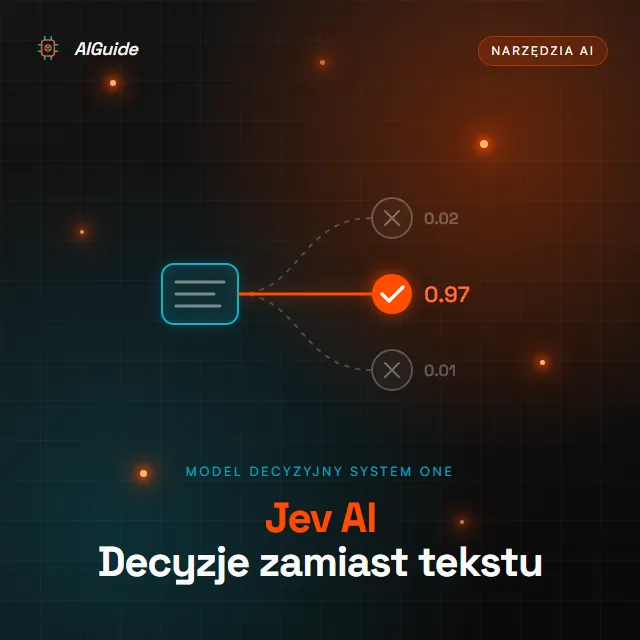 Jev AI - model decyzyjny System One od TypeSafe, który zwraca decyzje zamiast tekstu